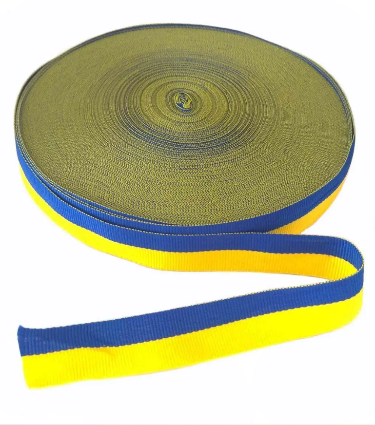Blue and yellow ribbon