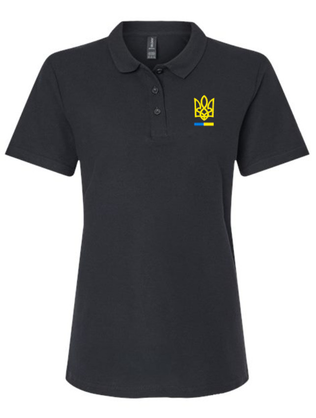 Women's polo shirt "Tryzub"