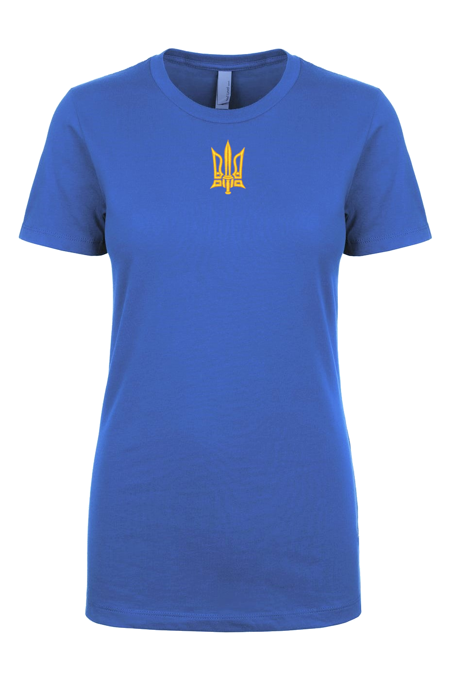 Female fit embroidered t-shirt "Combat Tryzub"