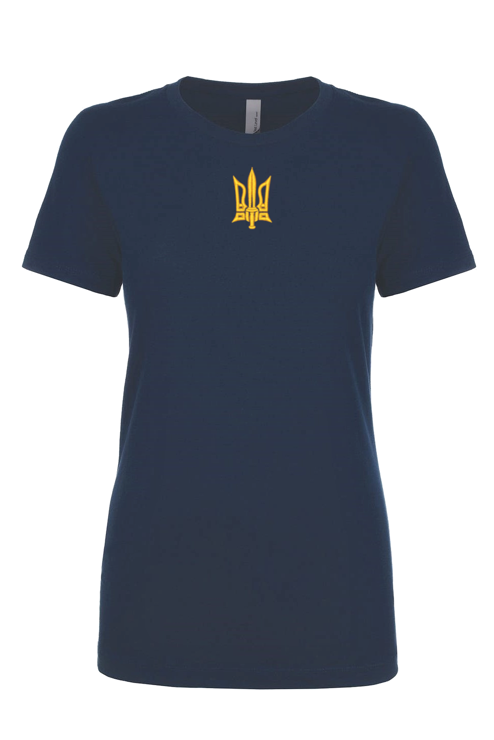 Female fit embroidered t-shirt "Combat Tryzub"