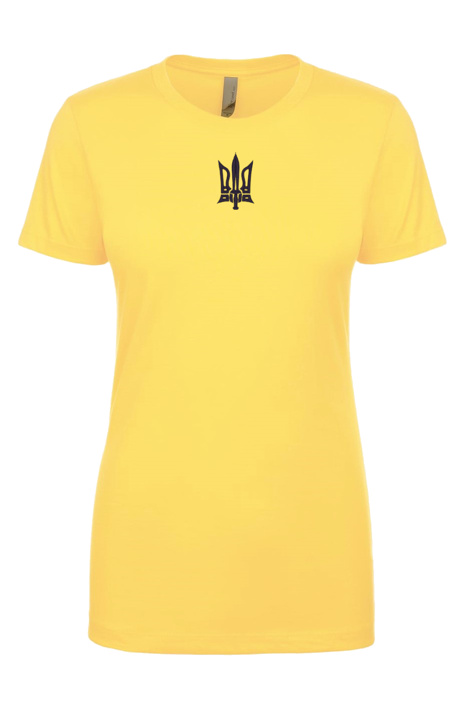 Female fit embroidered t-shirt "Combat Tryzub"
