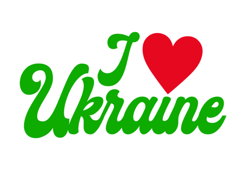 "I love Ukraine" decal