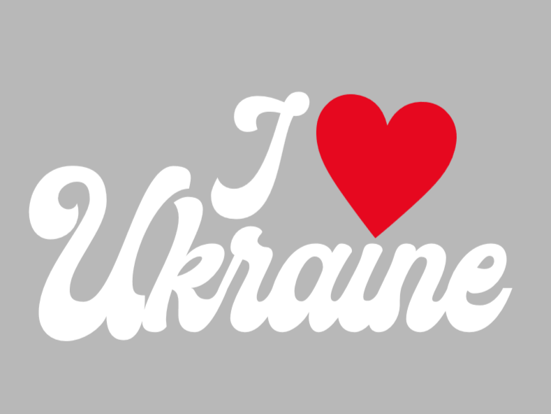 "I love Ukraine" decal