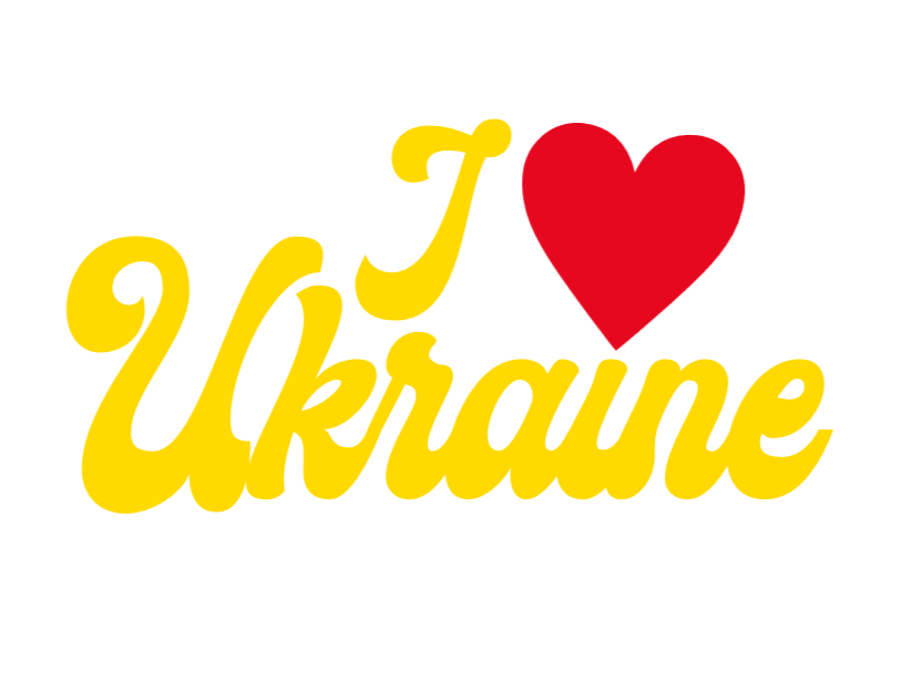 "I love Ukraine" decal