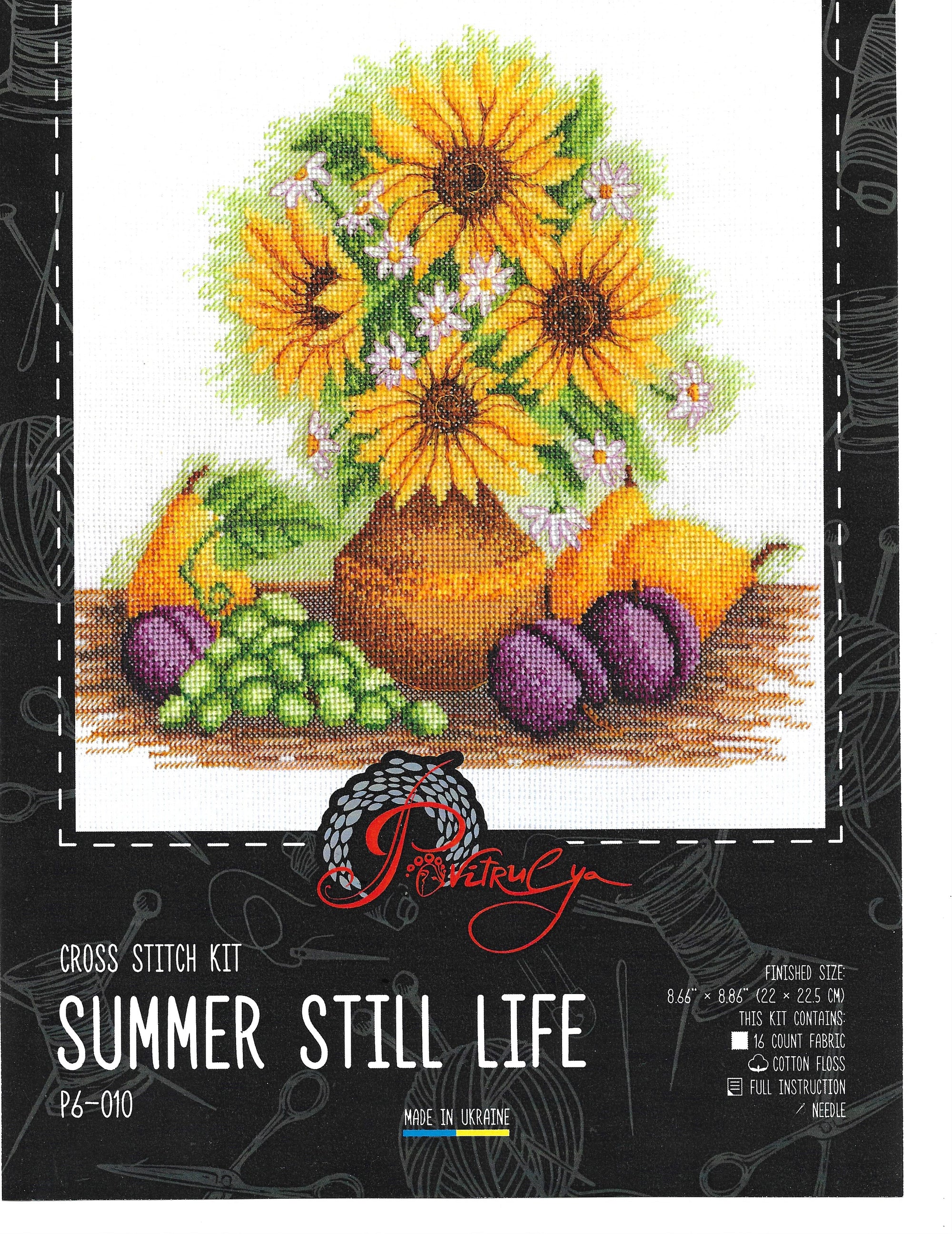 Embroidery kit "Summer still life"