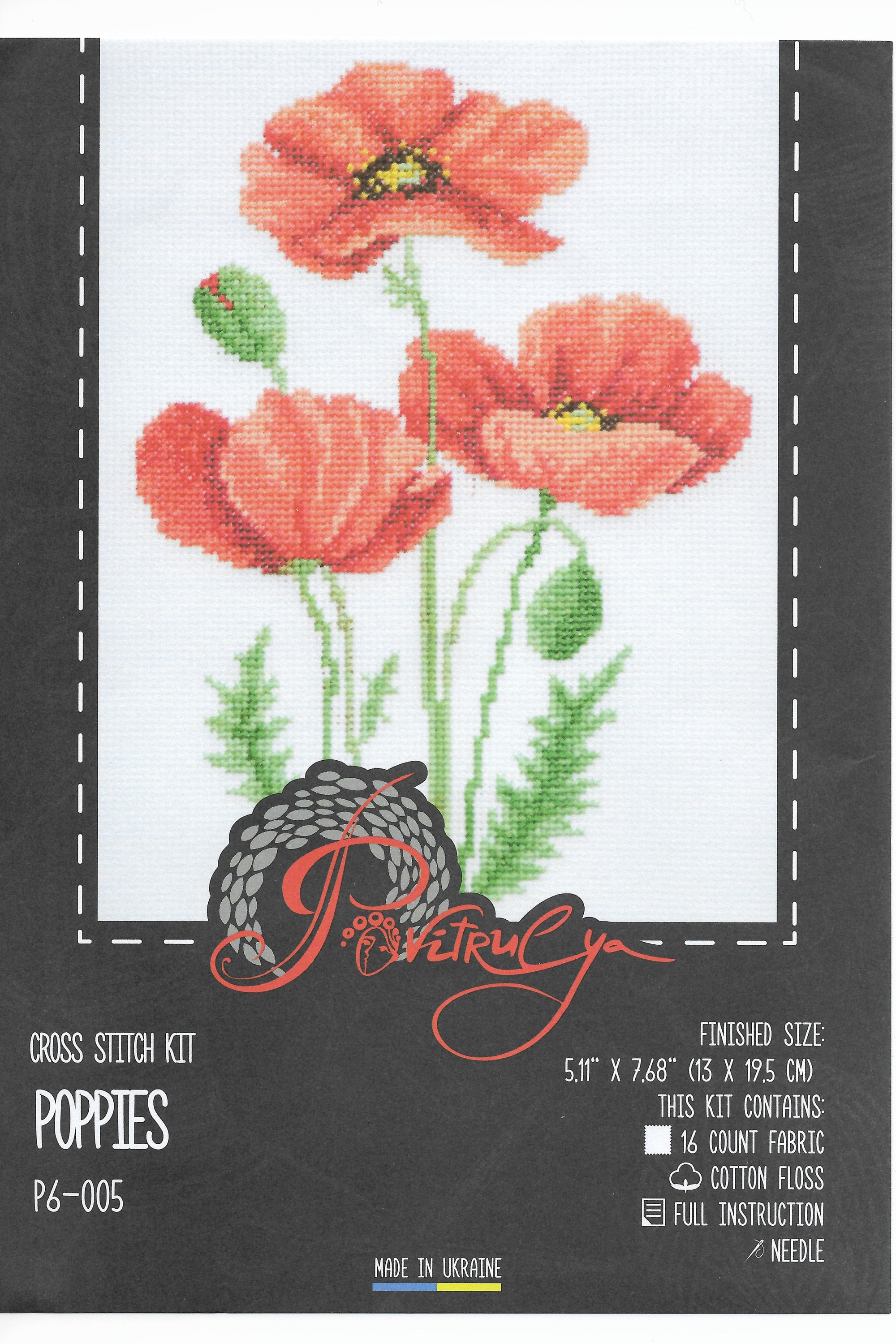 Embroidery kit "Poppies"
