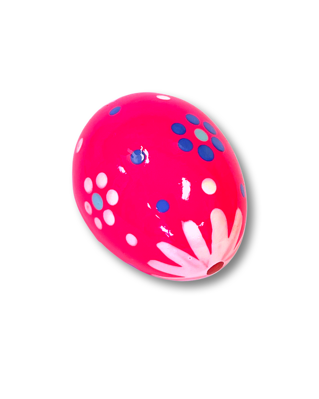 Ukrainian hand-made wood Easter egg "Pysanka" Floral